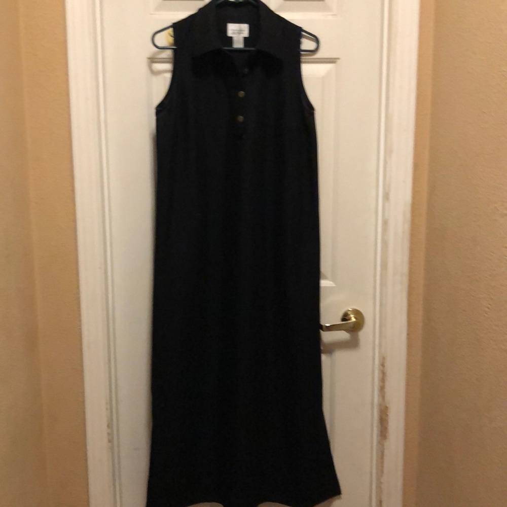 Christopher and Banks medium black shirt dress